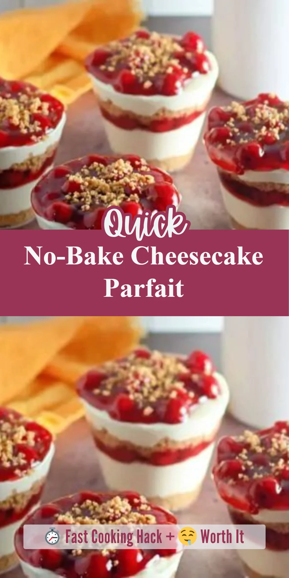 No-Bake Cheesecake Parfait