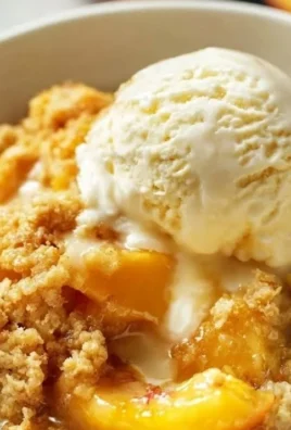 Delicious Peach Dump Cake fresh out of the oven