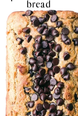 Delicious homemade Peanut Butter Chocolate Chip Bread fresh out of the oven