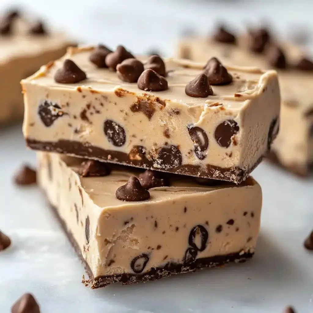Delicious homemade peanut butter frozen yogurt bars perfect for a summer treat