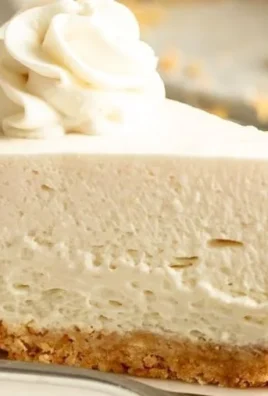 Delicious Philadelphia No Bake Cheesecake with a graham cracker crust