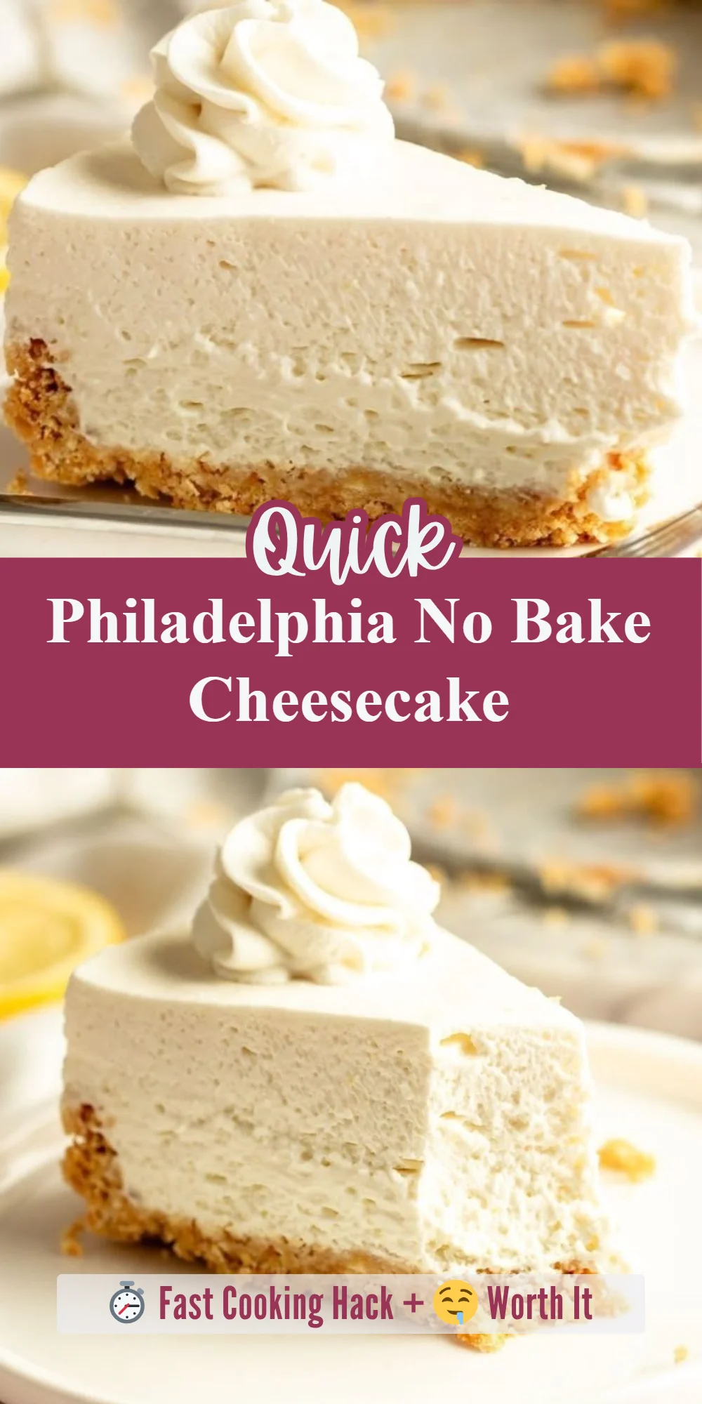 Philadelphia No Bake Cheesecake