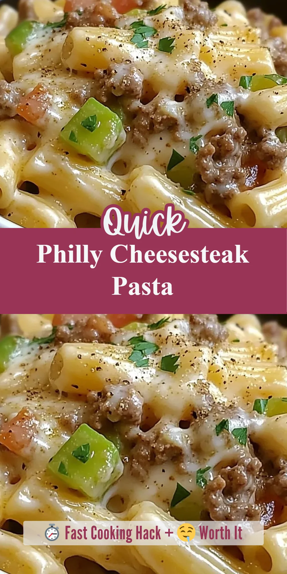 Philly Cheesesteak Pasta