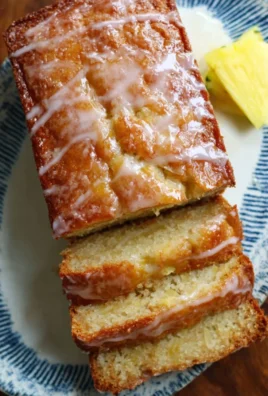 Freshly baked pineapple bread with golden crust and juicy pineapple pieces