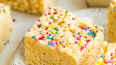 Delicious Protein Rice Krispies treat packed with nutrition and energy.