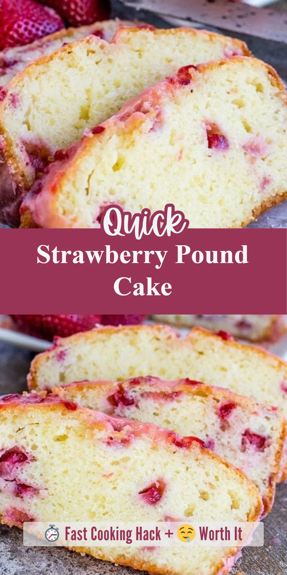 Strawberry Pound Cake