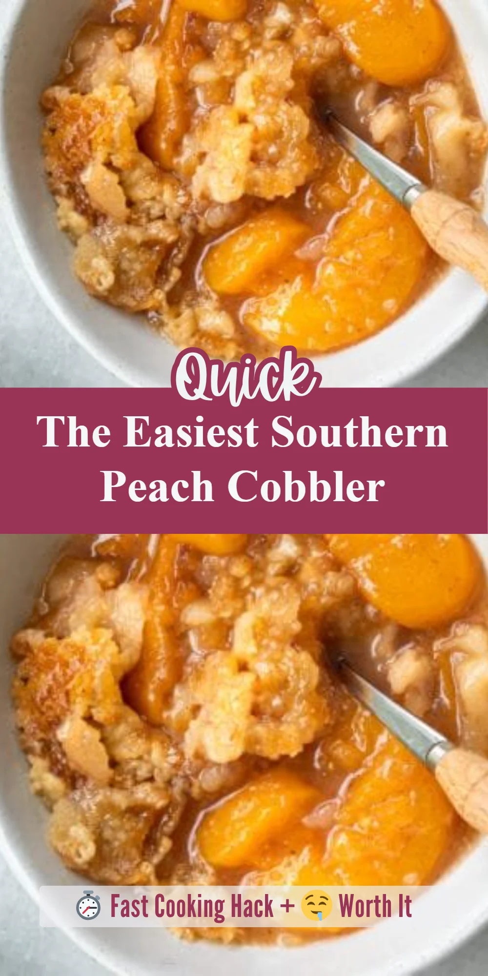 The Easiest Southern Peach Cobbler