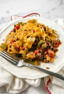 One-Pan Unstuffed Ground Beef Cabbage Roll Casserole dish